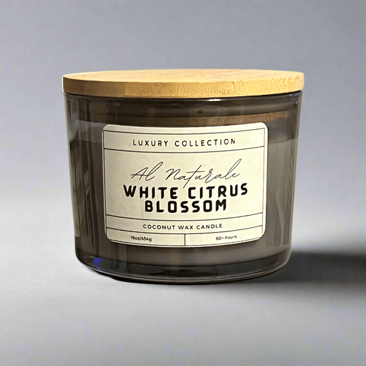 White Citrus coconut candle