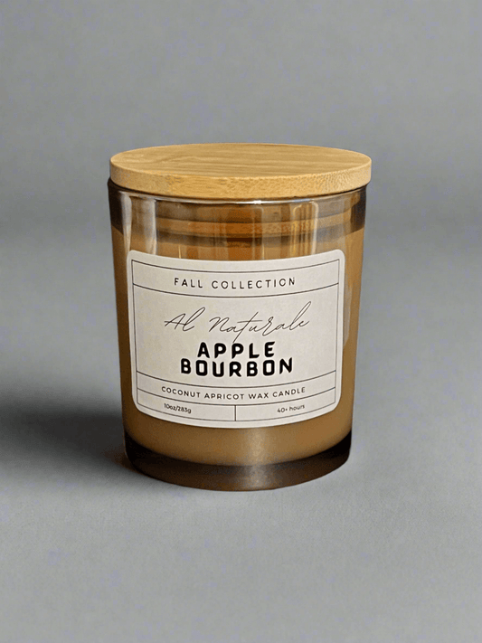 Premium coconut wax candle, coconut wax, natural, eco-friendly, scented, aromatic, apple bourbon, apple, handmade, fall, autumn, Halloween 