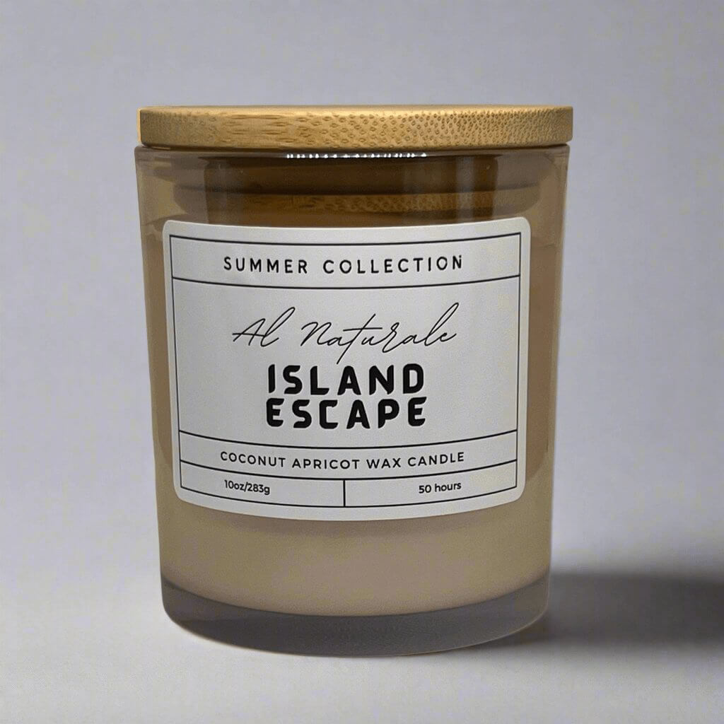 Premium Coconut Wax Candles, coconut wax, natural, eco-Friendly, scented, aromatic, passion fruit, piña colada, sunset beach, island escapes, less soot, handmade.